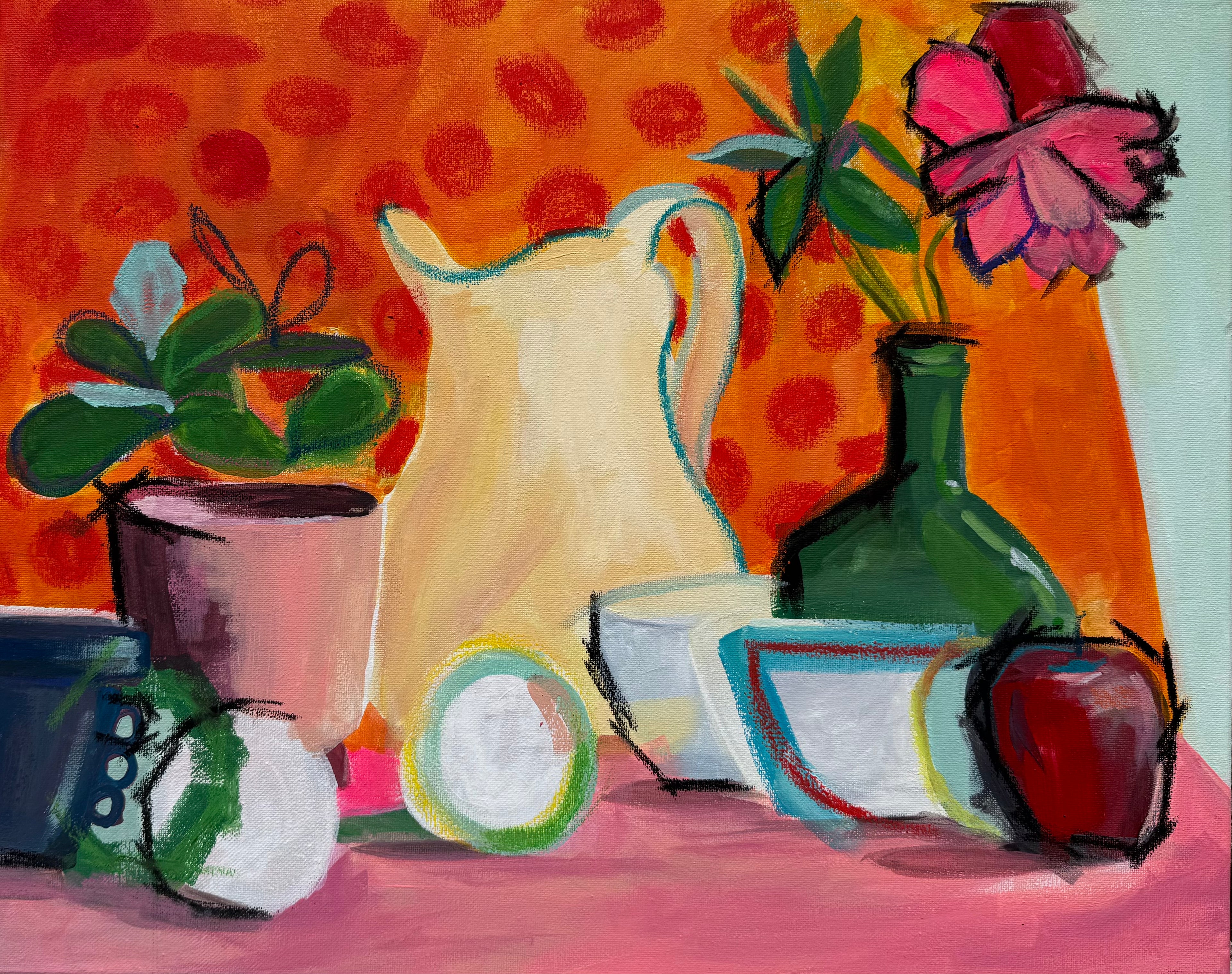 Morning at the Pink Table